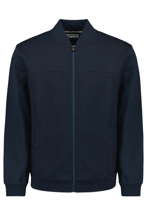 NO-EXCESS sweater full zipper jacquard mix bo